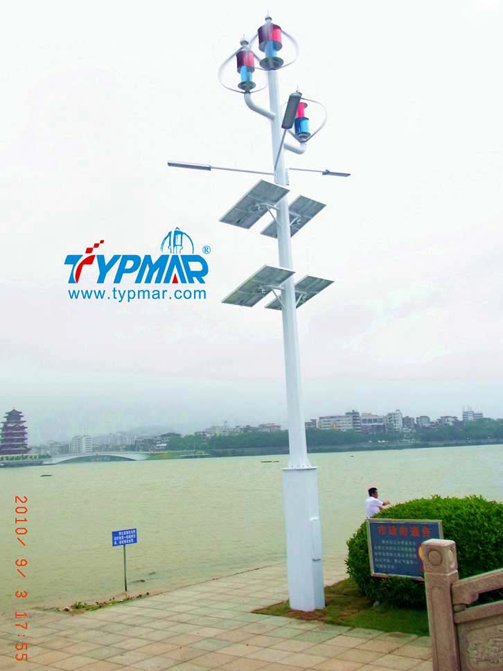 惠州景區(qū)江邊工程 風力發(fā)電機