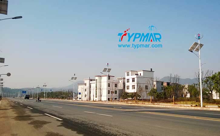 江西吉安永新縣將軍大道風光互補路燈工程 磁懸浮風力發(fā)電機
